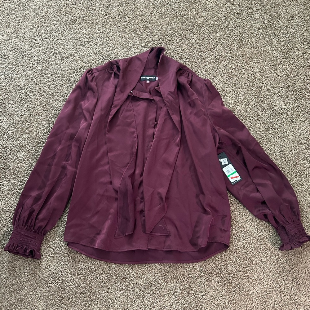 Chic Burgundy Blouse